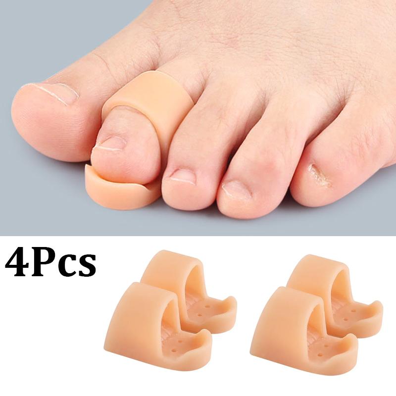 2/4PCS Hammer Toe Corrector Hammertoe Straightener for Curled Crooked Bent Claw and Overlapping Toes Bunion Pads Foot Care Tools
