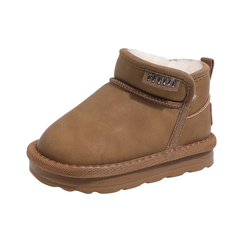 Bottes d'hiver imperméables antidérapantes pour garçons: Chaussures de neige chaudes en coton pour tout-petits et jeunes garçons (Collection 2025).