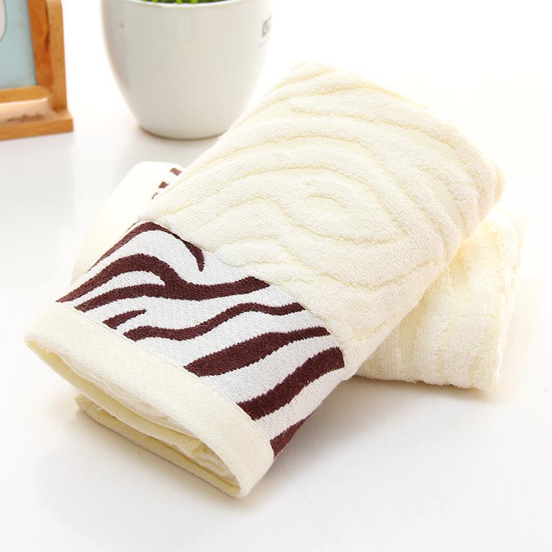 Bamboo Fiber Towel Tiger Pattern Thickened Face Towel Gift Bamboo Charcoal Fiber Towel