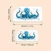 Glow-In-The-Dark Blue Octopus Sticker For Bathroom And Kitchen Sinks Self-Adhesive Removable Wall Sticker Waterproof