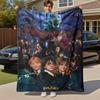 1pc Harry Potter Voldemort Hogwarts Outdoor Flannel Throw Blanket All Season Soft Warmth,Home Decor 1031177