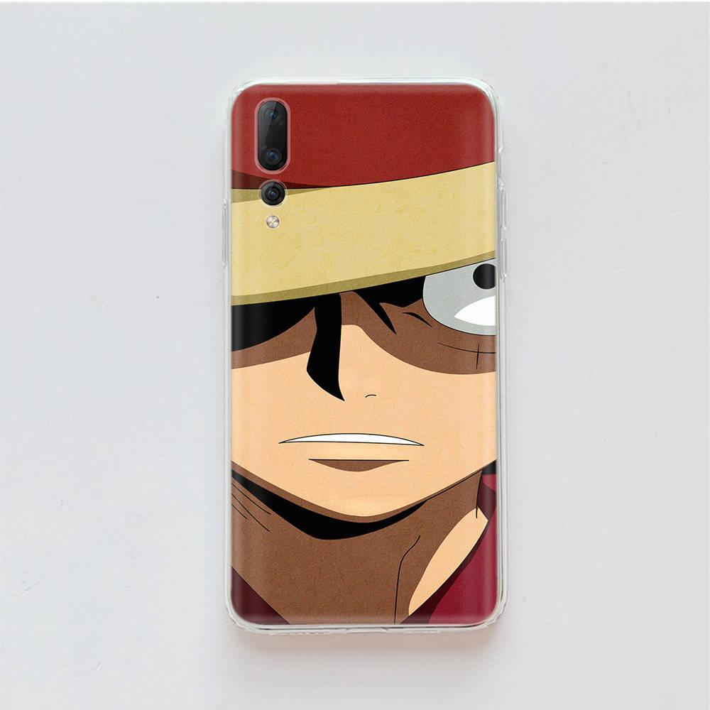 Transparent Case for Samsung A04 A14 A23 M33 M53 Realme 10 9 C35 C55 VIVO X80 Infinix Hot 30 Note 11 Tecno Spark 8P Pro W-75 One Piece Luffy