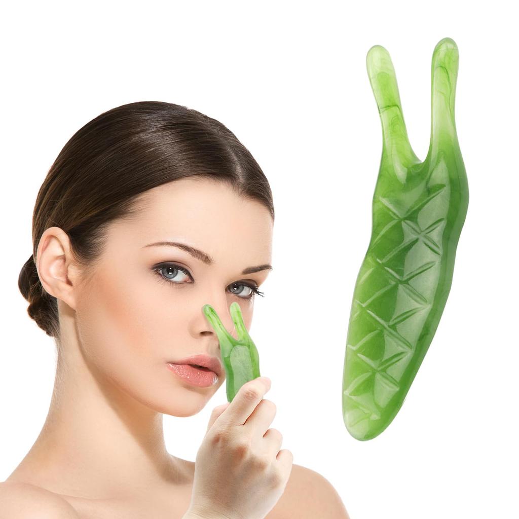 Gua Sha Slug Gua Nose Heightening Tool for Nose Alar and Nose Bridge Portable and Snail Gua Sha LATTCURE Plate, Sha, Face, Improvement, Compact,