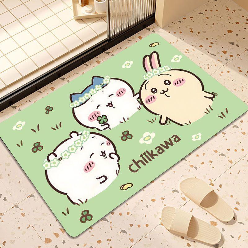 Cartoon Floor Mat Bathroom Floor Mat Entrance Door Mat Toilet Door Suction Foot Mat