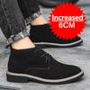 Nya Chelsea Herrstövlar i Brittisk Stil Rund Tå 6CM Tjock Sula Business-skor Låg Topp Läderskor Utomhus Mångsidig Ankelkänga