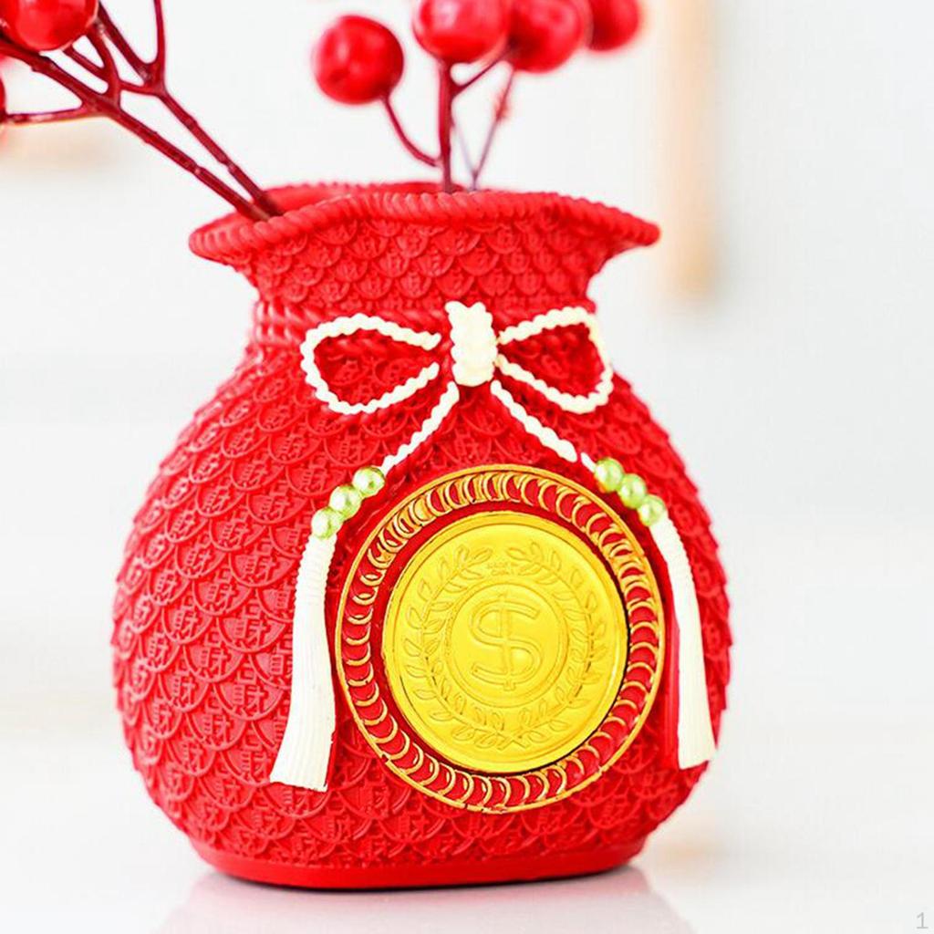 Decorative Vase In Money Pouch Desktop Ornament for Kitchen Wedding