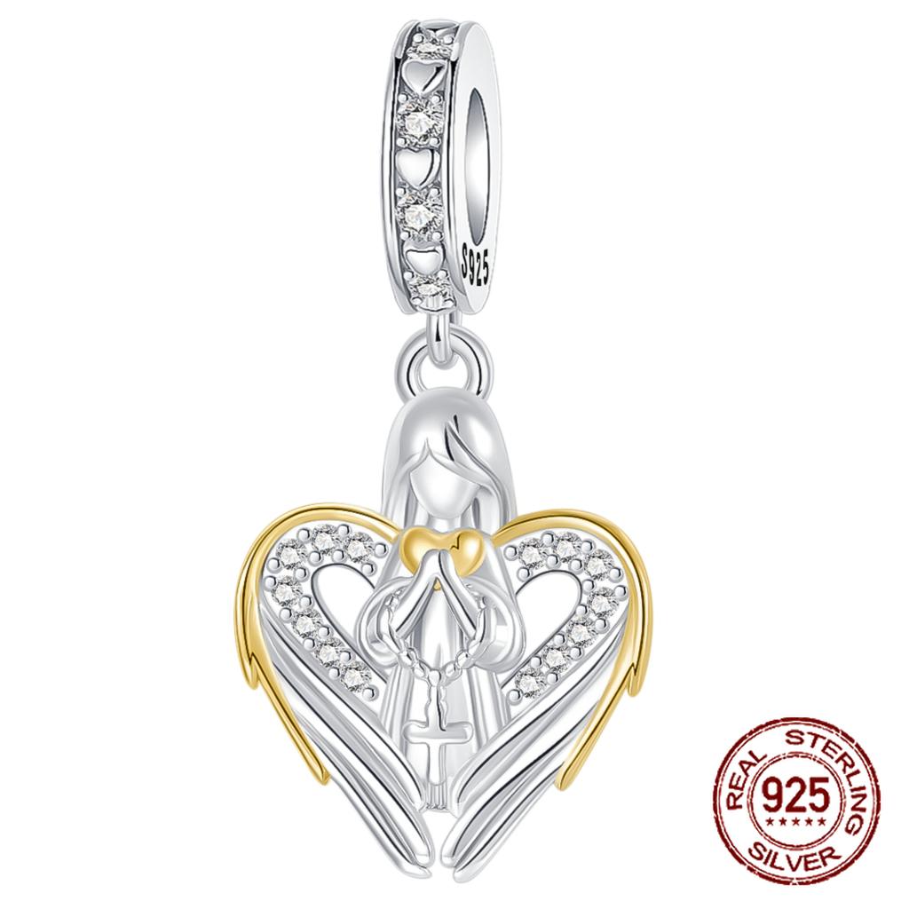 925 Silver Statue of Liberty Chameleon Skull Puppy Pendant Charm for Women DIY Jewelry Gift Fit Original Bracelets