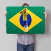 Neymar Jr Calcio Poster Metallico Arte da Parete Personalizzata Segni in Latta Retro Vintage per Man Cave Stanza Estetica Decorazione Uomini Coffee Bar
