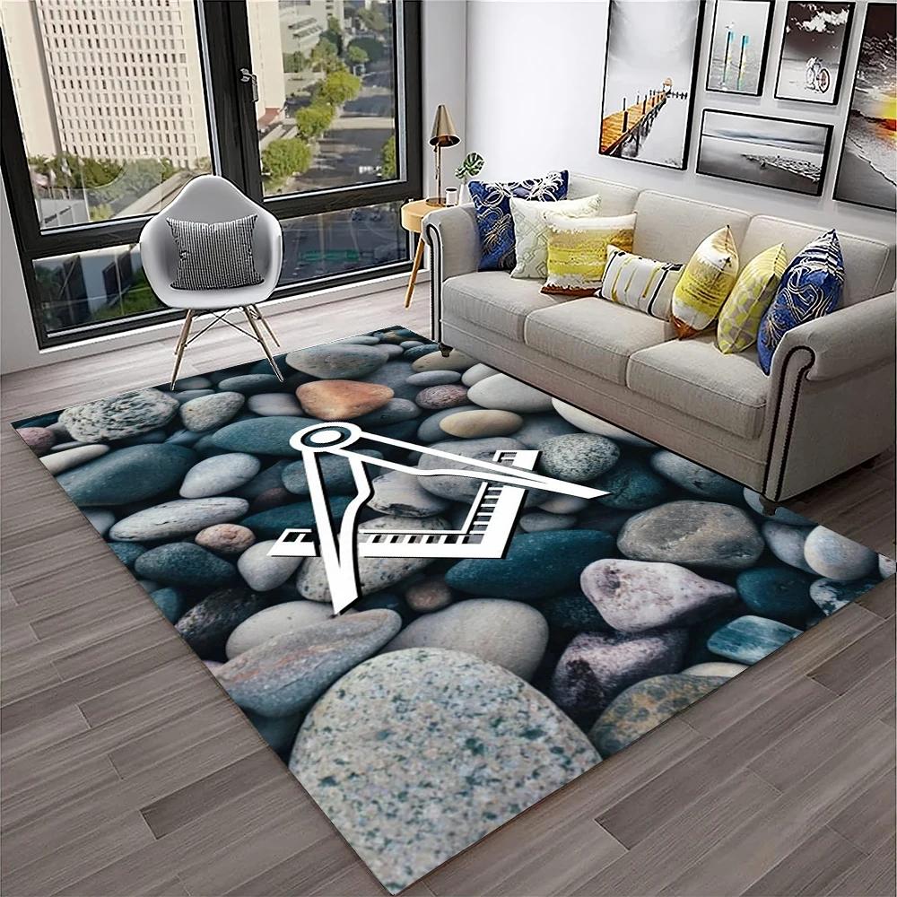 Masonic Freemasonry Illuminati Ring Carpet Rug for Home Living Room Bedroom Sofa Doormat Decor,Kid Area Rug Non slip Floor Mat