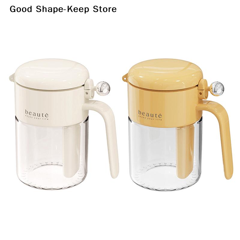 Kitchen Seasoning Container Airtight Seasoning Jar Moisture-Proof Glass Spoon For Storing Salt Glass Seasoning Bottle with Spoon
