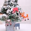 Wooden Joyful Christmas Reindeer Ornaments Playful Colorful Decorations For Celebrations Festive