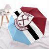 West Ham Unitedpattern, automatic folding umbrella, portable and foldable design, 8 ribs, a Christmas or birthday gift.