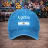 Pc Argentina Flag Baseball Cap Suitable for Unisex  Women Lightweight Hook  Loop Duckbill Hat with Argentina National Print Un