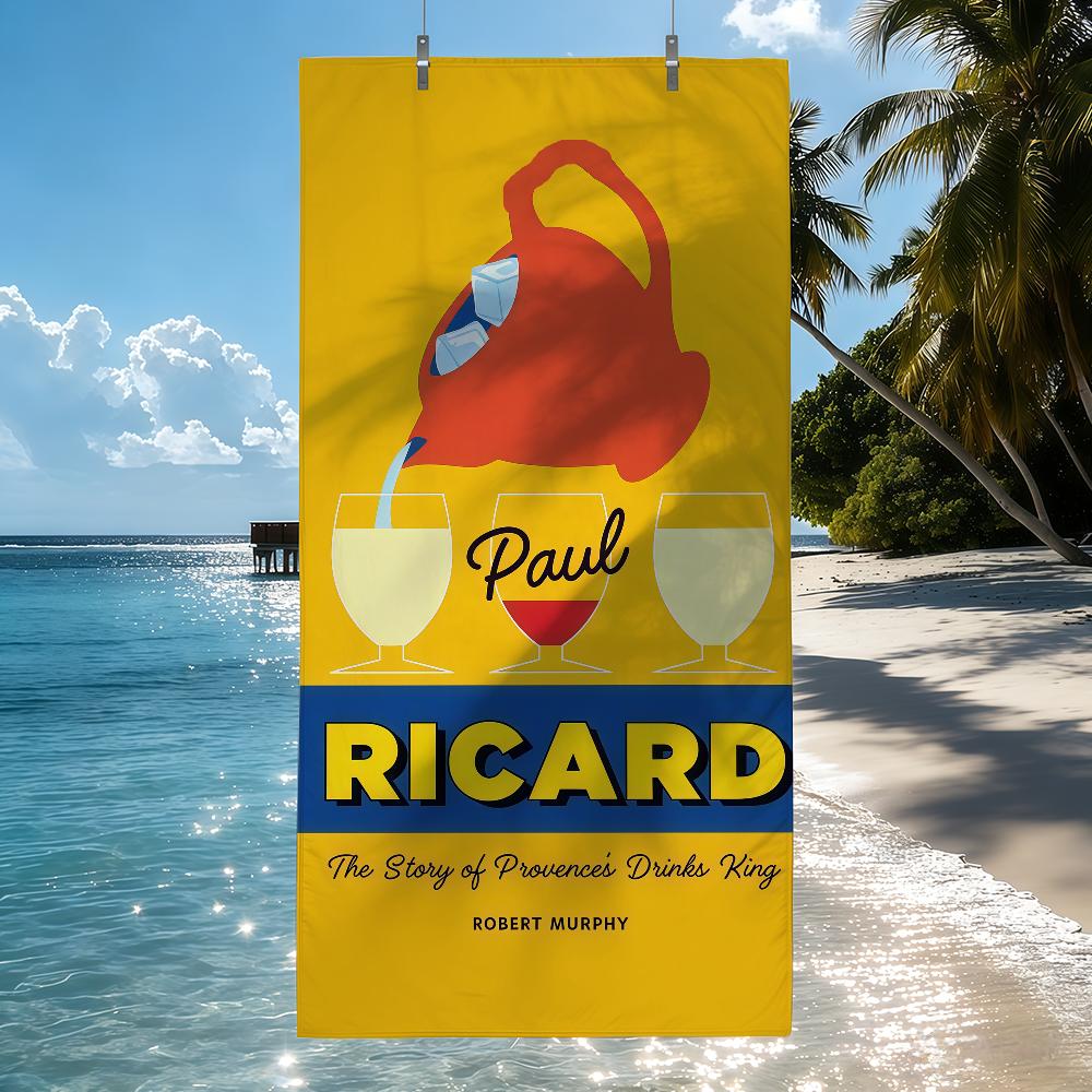 Brand R-Ricard Logo Towel Beach Towel Travel Lightweight Skin Friendly For Pool Beach Camping Cruise Summer