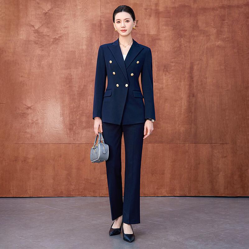Women's Double-Breasted Suit Set