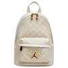 Jordan Monogram Polyester Backpack Small Women's Sail White & Gold & Red IV4748-133