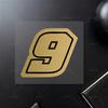 1pc Gold Motocycle Number Stickers Waterproof for Motobike Fuel Tank Fairing Helmet Car Windows Door Scooter Body Vinyl Decals
