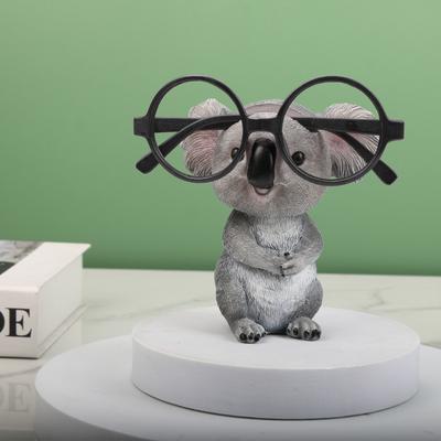 1 Stück Niedlicher Tier Brillenhalter, Lustige Koala Sonnenbrillenständer, Kreativer Brillenhalter aus Harz, Regal für Zuhause/Büro-Dekor,