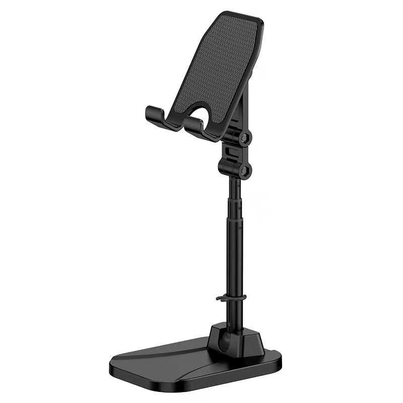 

Adjustable Metal Phone & Tablet Stand for Live Streaming - Portable, Foldable, Telescopic, Desktop, with Three Height Levels чёрный