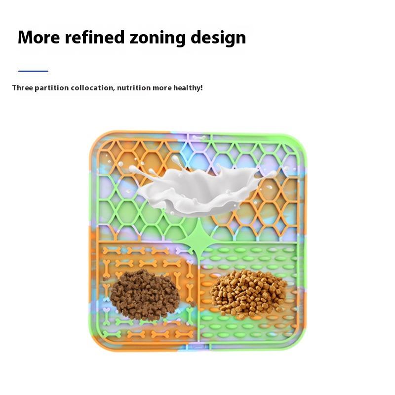 1PC Pet Lambendo Pad Slow Food Pad Tigela de Cachorro Gato Pet Filhote de Cachorro À Prova de Asfixia Silicone Pet Slow Food Pad Gato E Cachorro Alimentação Suprimentos