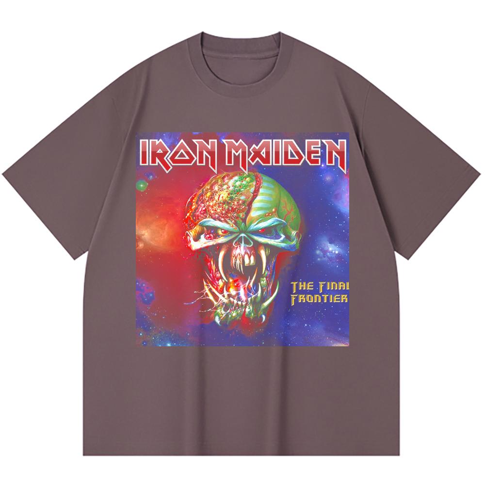 230 g/m² 100% Baumwolle Heavy Metal T-Shirt Rockband Beliebte Musik Druck Unisex Schweres Baumwoll-T-Shirt