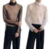 Streetwear Transparent T-shirt See-through Mesh Top Men Creative Long Sleeve T-shirt  Home