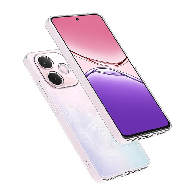 Dla Oppo A5 Pro 5G (Światowy) Bardzo cienkie elastyczne etui TPU na telefon z przezroczystym tyłem