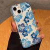 S24 Ultra Case For Samsung A55 A54 5G A53 A52 A33 A34 A35 A32 S23 Plus S22 S21 Ultra FE Flower Pattern Soft Clear Airbag Cover