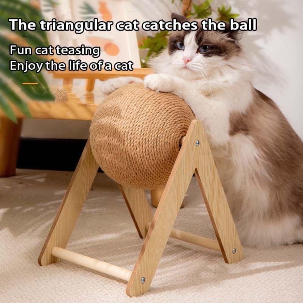Sisal Rope Cats Scratcher Non-falling Off Pet Supplies Cat Scratching Ball  For Kittens