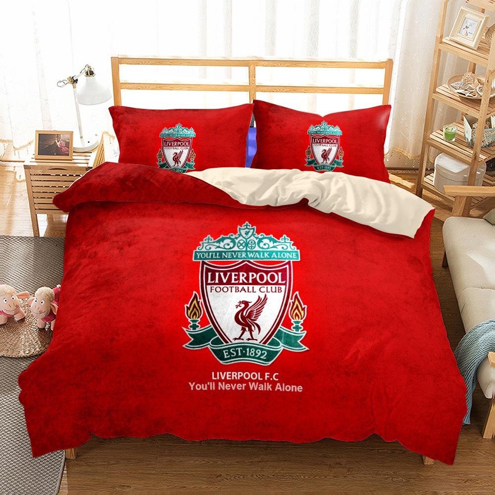 Bedding Four-Piece Set, Digital Printing Bedding, Football Basketball Quilt Cover Printing