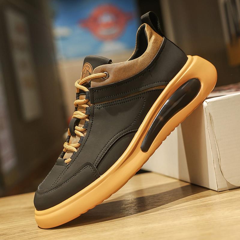 Genuine Leather Mens Sneakers Fashion Running Shoes Comfort Casual Shoes New Arrival Sports Footwear Versatile Treking Trainers