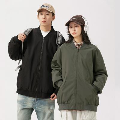 Couple Jacket Men's Baseball Collar Spring New Casual Men's Frock Outdoor Coat