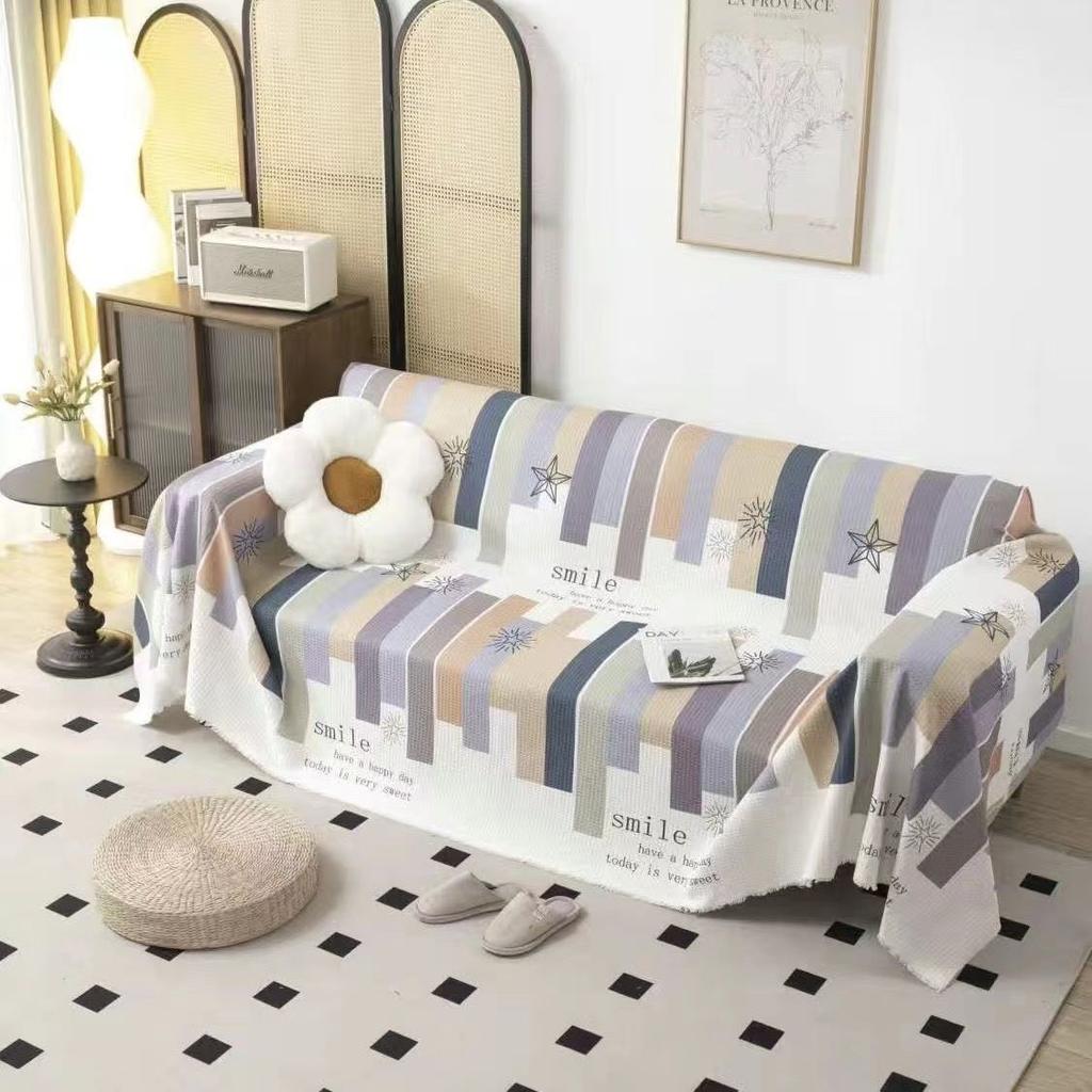Sofa Handtuch Nordischer Stil Vollständig bedeckte Stücke Bezugstuch Mietwohnung Sofakissen Wohnzimmer Sofaüberwurf Vier Jahreszeiten Universell