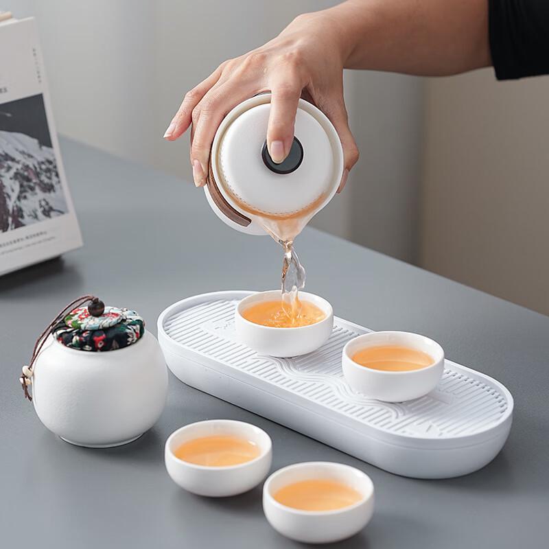 Xunyi Coarse Pottery Lingxue Travel Tea Set