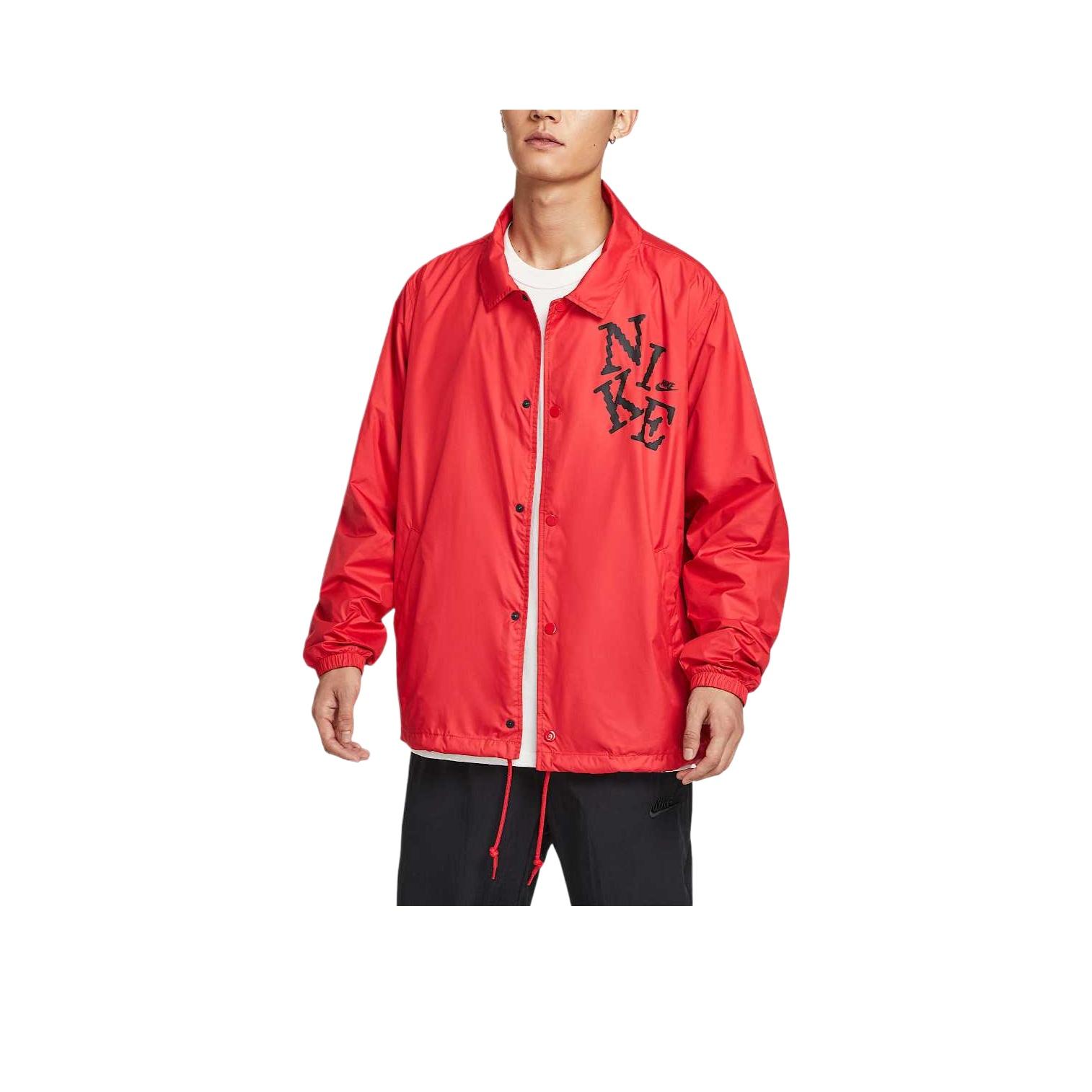 Nike Sportswear Club Coaches Jacket University Red Men HV0815-657 S
