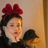 2023 New Year & Christmas Red Velvet Bow Headband - Women's & Children's Festive Hair Accessory