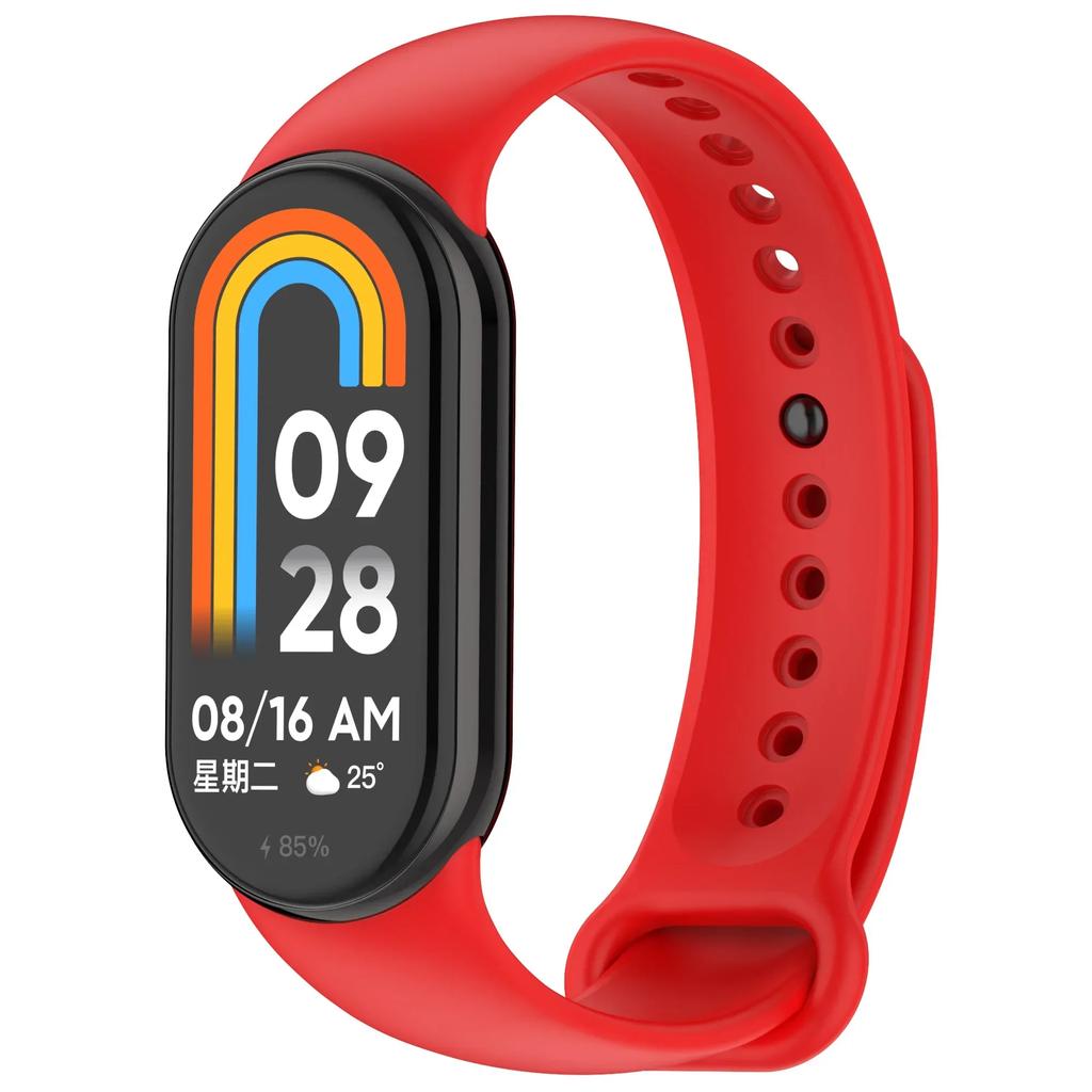 Colour Silicone Strap for Xiaomi Mi Band 10/9 Soft Sport Replaceable Wristband for Xiaomi Mi Band 8/9/10 Original Official Strap