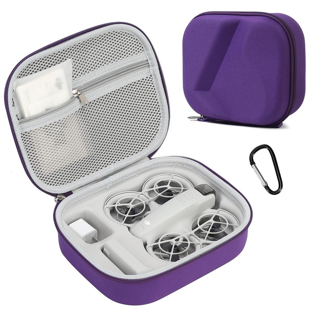 Maleta de Armazenamento para DJI Neo Fly More Combo, Bolsa de Ombro Rígida Portátil de Viagem para Drone DJI NEO, Baterias, Carregamento