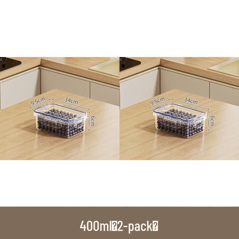 Soda-Lime Glass Freezer & Fridge Food Storage Box