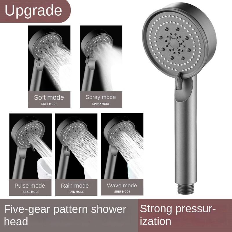 5 Modes Shower Head Adjustable High Pressure Water Saving Shower Head Water Massage Shower Head for Bathroom Accessories