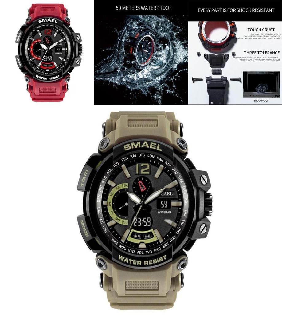 Smael Sport Watch Men Fashion Digital Led Electronic Quartz Classic Timeless Design