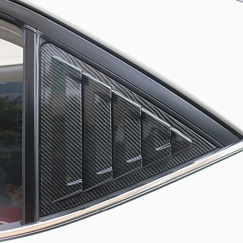 For Toyota Corolla 2014 2015-2018 ABS Plastic Rear Window Quarter Louver Scoop Cover Side Vent Trim Car Adhesive Accessories