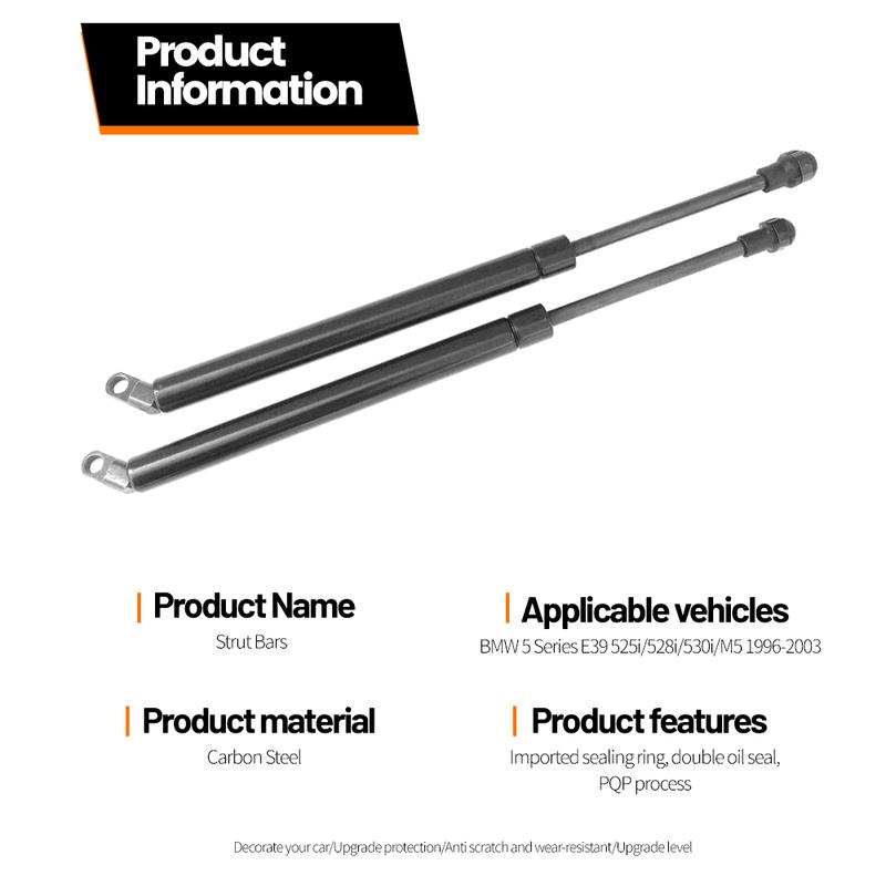 Rear Trunk Tailgate Strut For BMW 5 Series E39 1996-2003 2pcs Boot Lift Support Bars Gas Spring Dampers Rod 51248222913