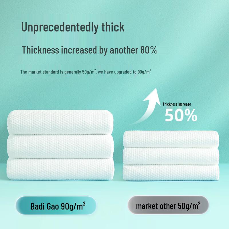 Disposable Compressed Travel Bath Towels - 50 Count