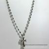 Chrome Hearts Cross Flower Ball Chain Choker Necklace