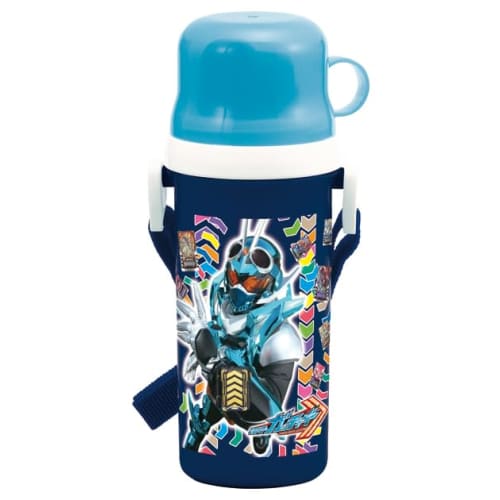 Komori Jushi Kamen Rider Gatchard Direct Drinking Plastic Bottle with Cup, 500ml