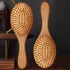 1pcs Bamboo Air Cushion Hair Comb Brush for Ladies  Detangling Straightening  Blow Drying Scalp  Massage Handheld Comb