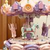 Carousel Building Block Set, Amusement Park Theme, Exquisite Desktop Decoration, Suitable For Gifting To Family Or Female Friends, The Perfect Gift