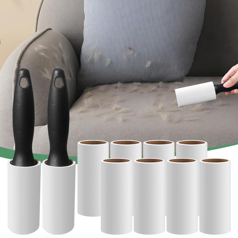 Dog Hair Remover Lint Remover Hand Tools with 2 Handles 60 Sheets Each Portable Cleaner Catcher for Pet Hair Removal supplies