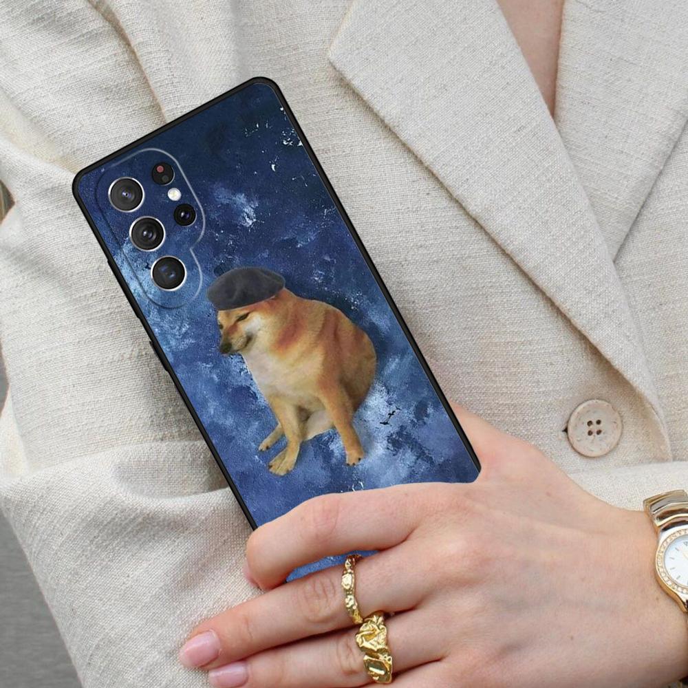 Doge Meme Kabosu Cell Phone Case for Samsung Galaxy S26 Ultra S25 S24 S23 S22 S21 S20 Note10 Cover